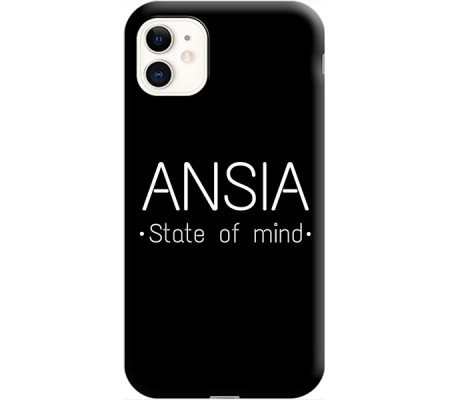 Cover Apple iPhone 11 ANSIA STATE OF MIND Bordo Nero