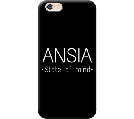 Cover Apple iPhone 6 plus ANSIA STATE OF MIND Bordo Trasparente