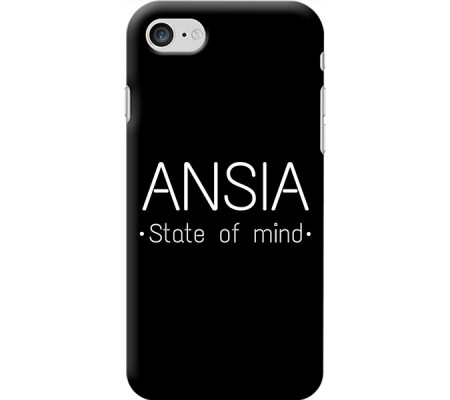 Cover Apple iPhone 7 ANSIA STATE OF MIND Bordo Trasparente