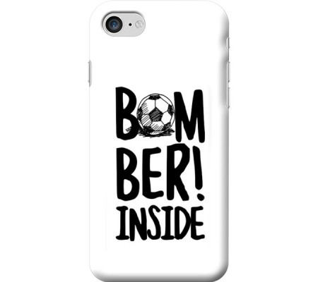 Cover Apple iPhone 7 BOMBER INSIDE Bordo Trasparente