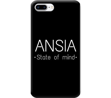 Cover Apple iPhone 7 plus ANSIA STATE OF MIND Bordo Trasparente