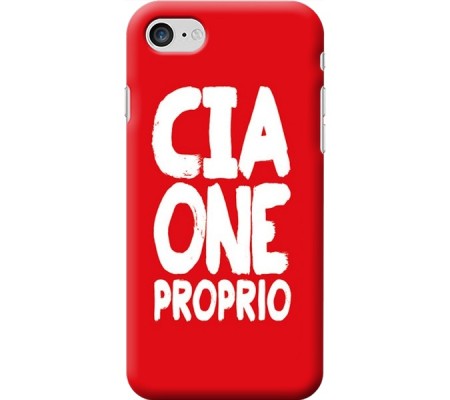 Cover Apple iPhone 8 CIAONE PROPRIO Bordo Trasparente