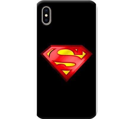 Cover Apple iPhone XS SUPERMAN Bordo Nero