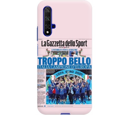 Cover Honor 20 CAMPIONI D'EUROPA 2020 GAZZETTA ITALIA Bordo Trasparente