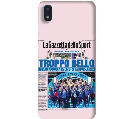 Cover LG K20 CAMPIONI D'EUROPA 2020 GAZZETTA ITALIA Bordo Trasparente