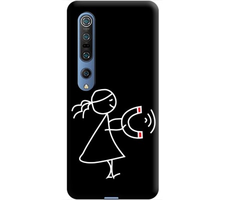 Cover Xiaomi Mi 10 COPPIA CALAMITA LEI Bordo Trasparente